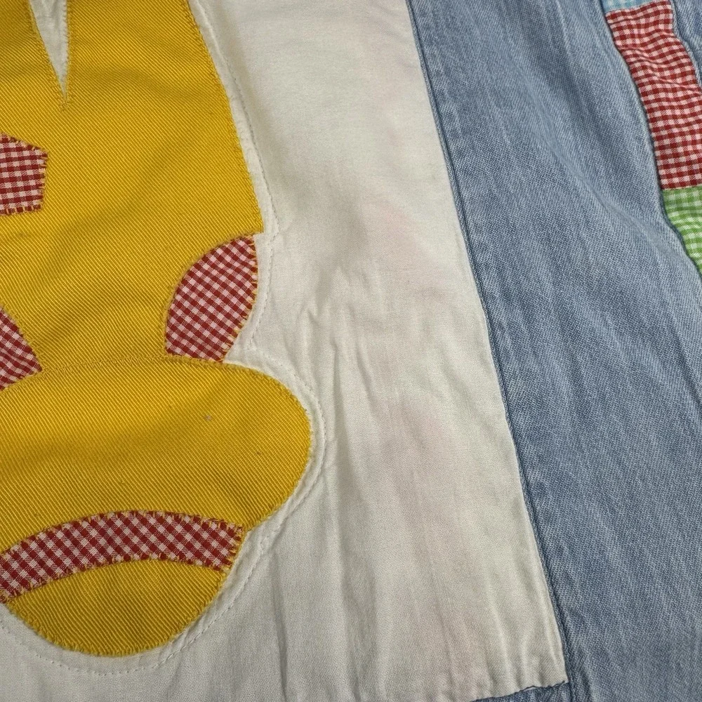 Vintage 1993 KIDS IN OVERALLS Colorful Quilt 64